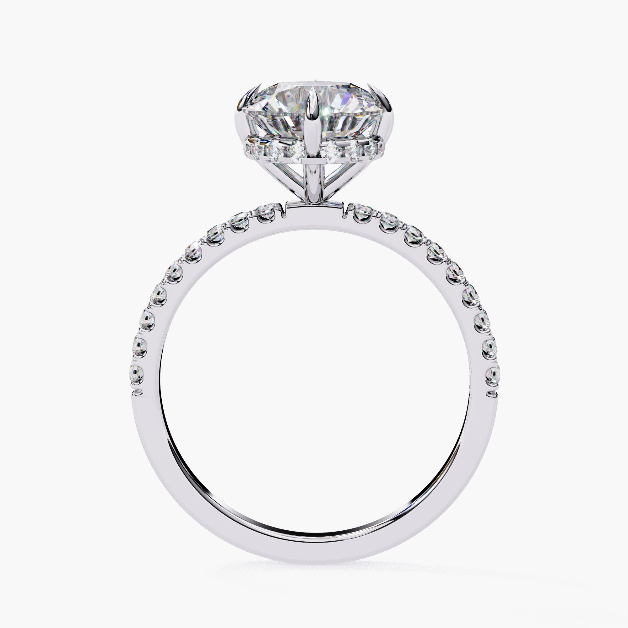 Round Diamond Ring | Hidden Halo Rings | Niahmi Jewellers