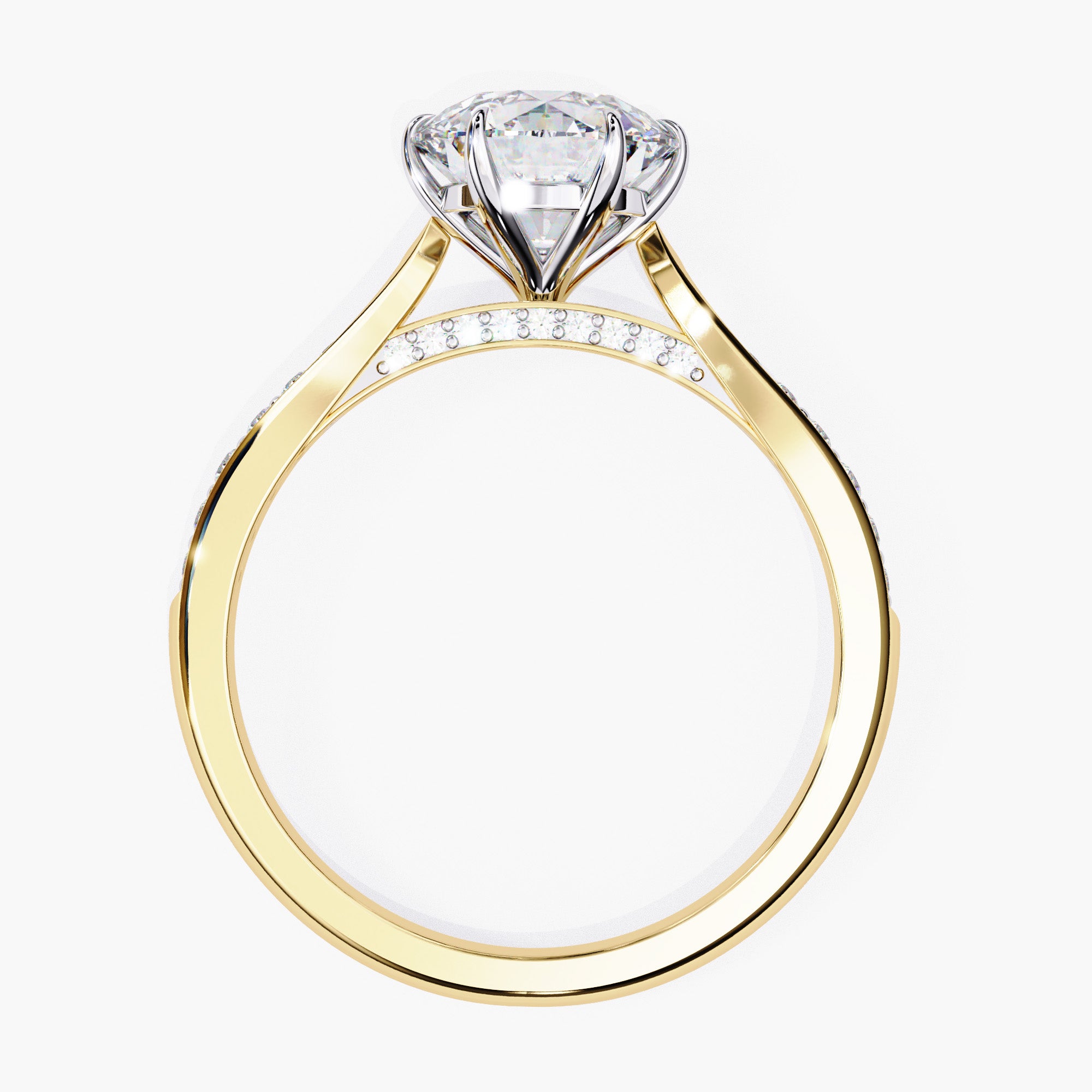 Round Engagement Ring | Elysian Diamond Ring | Niahmi Jewellers