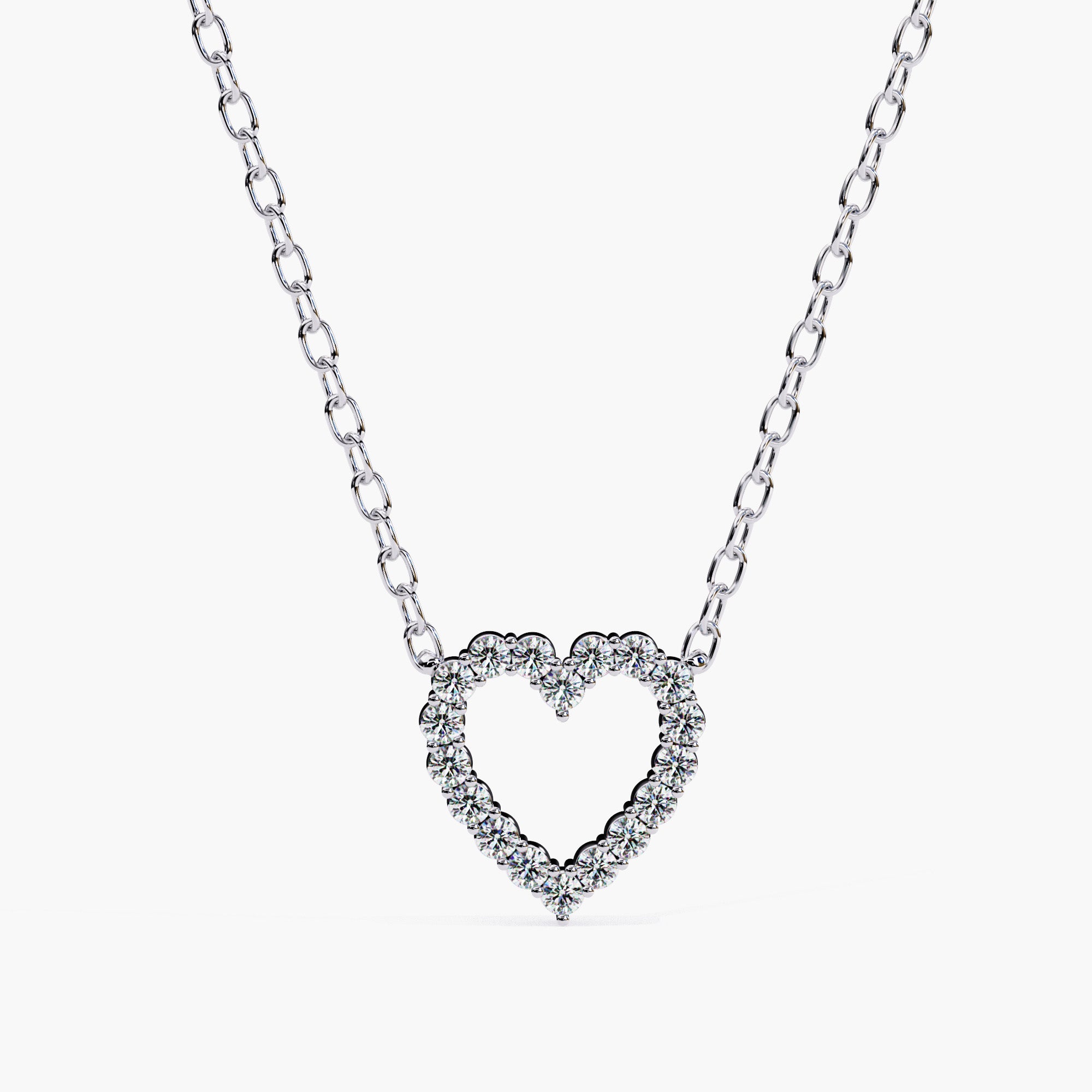 Heart Pendant Necklace | Halo Heart Necklace | Niahmi Jewellers