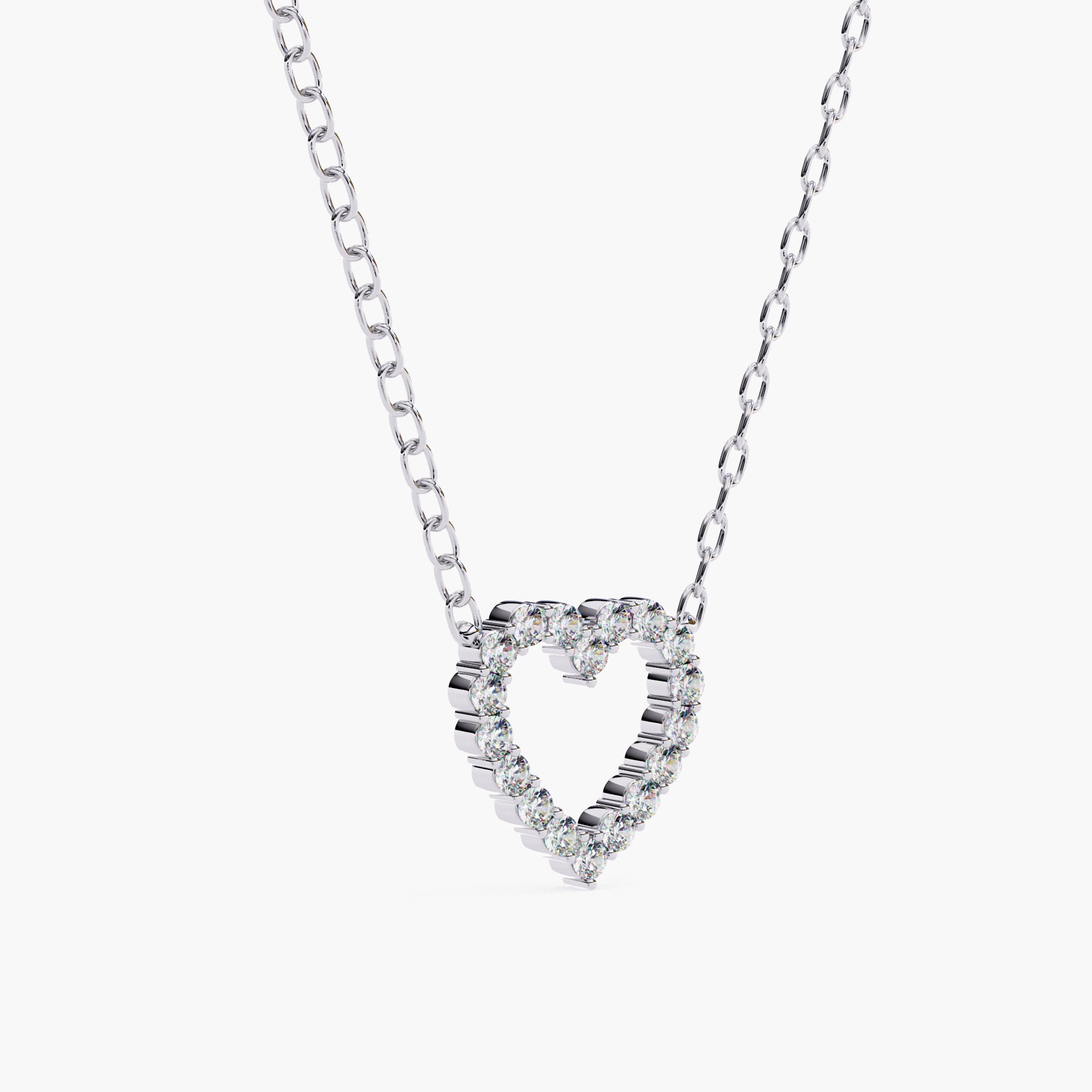 Heart Pendant Necklace | Halo Heart Necklace | Niahmi Jewellers