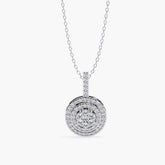 Halo Pendant Necklace | Round Halo Pendant | Niahmi Jewellers