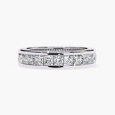 Princess Channel Band | Princess Cut Wedding Band | Niahmi Jewellers
