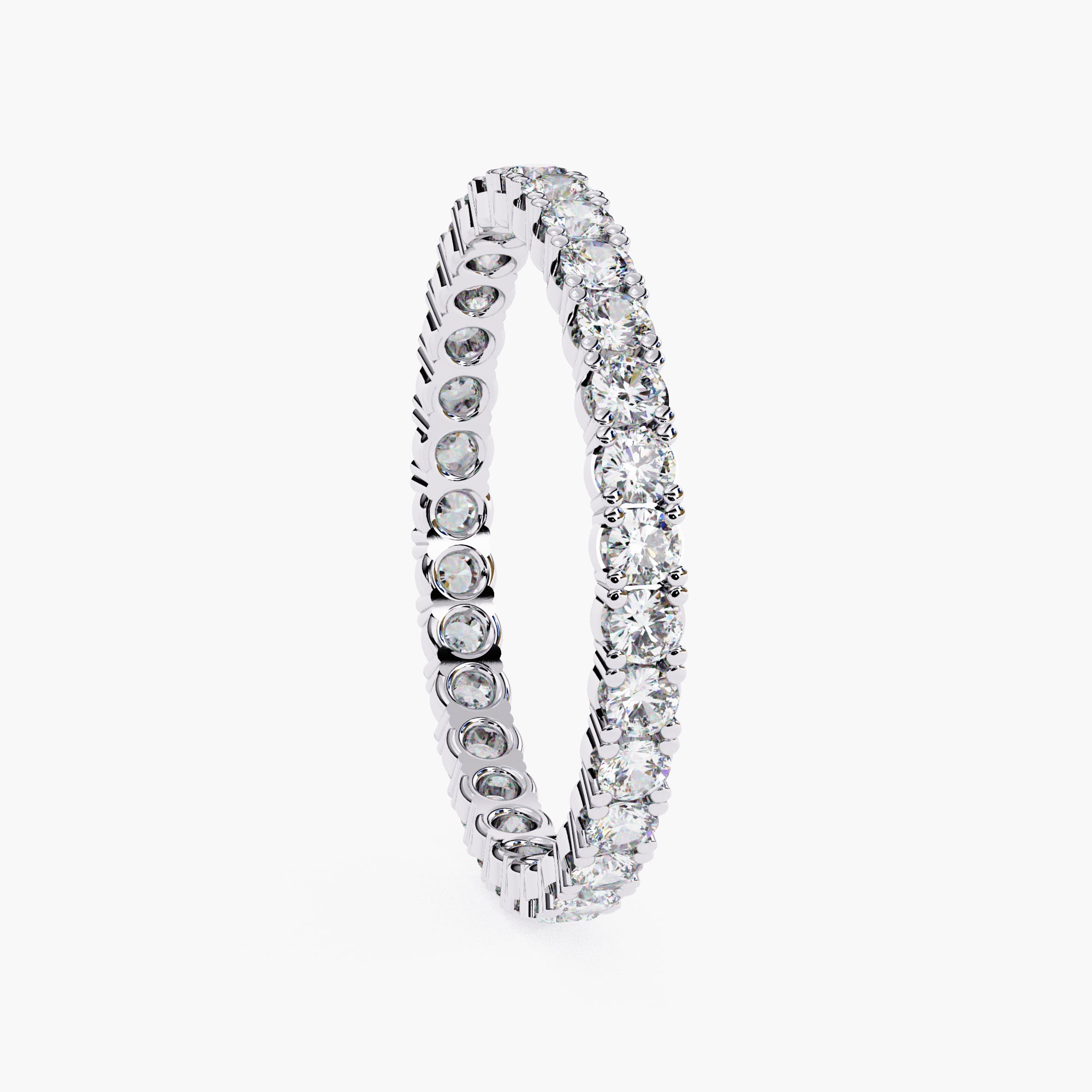 Pave Wedding Band | Minimalist Wedding Band | Niahmi Jewellers