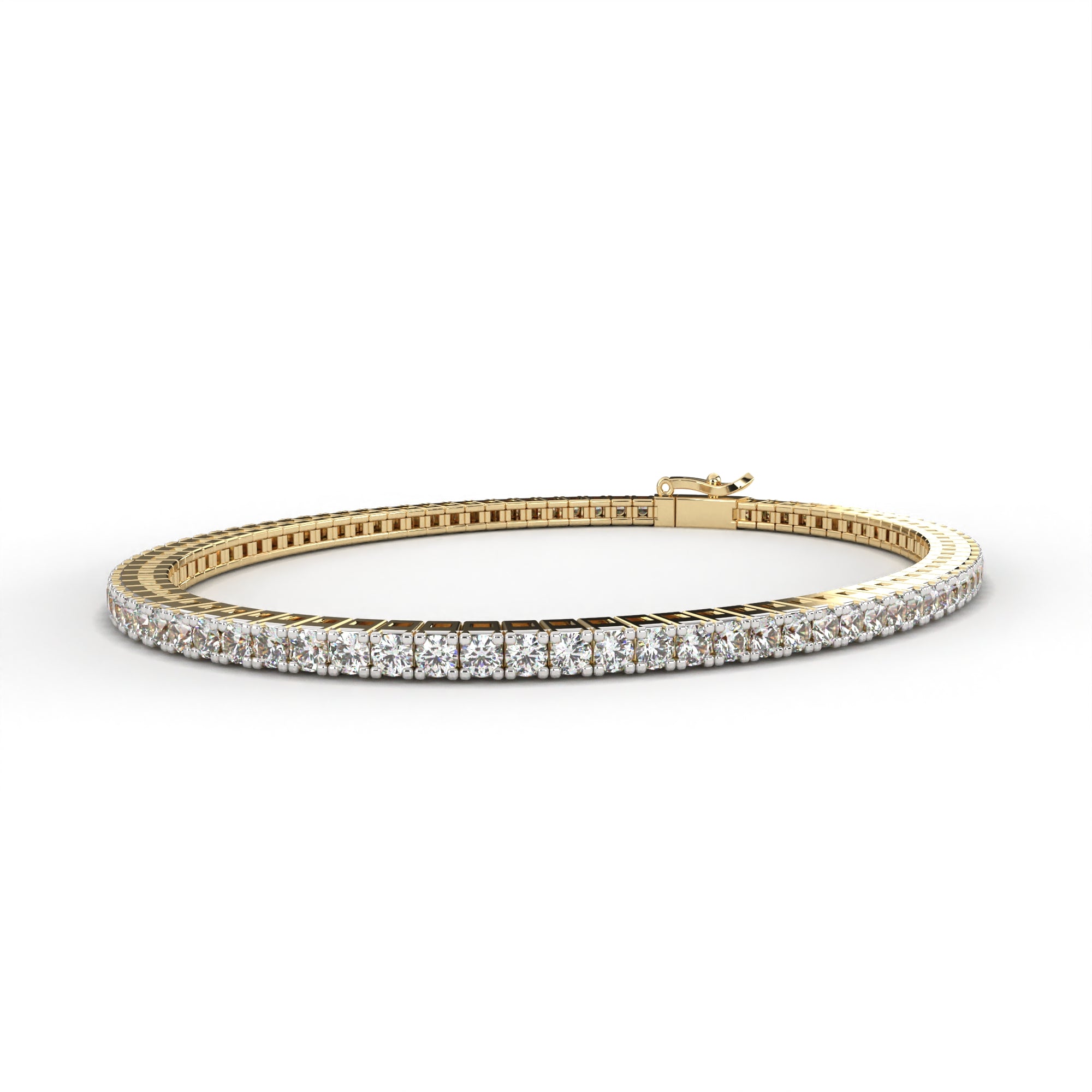 Diamond Tennis Bracelet | Minimalist Round Bracelet | Niahmi Jewellers