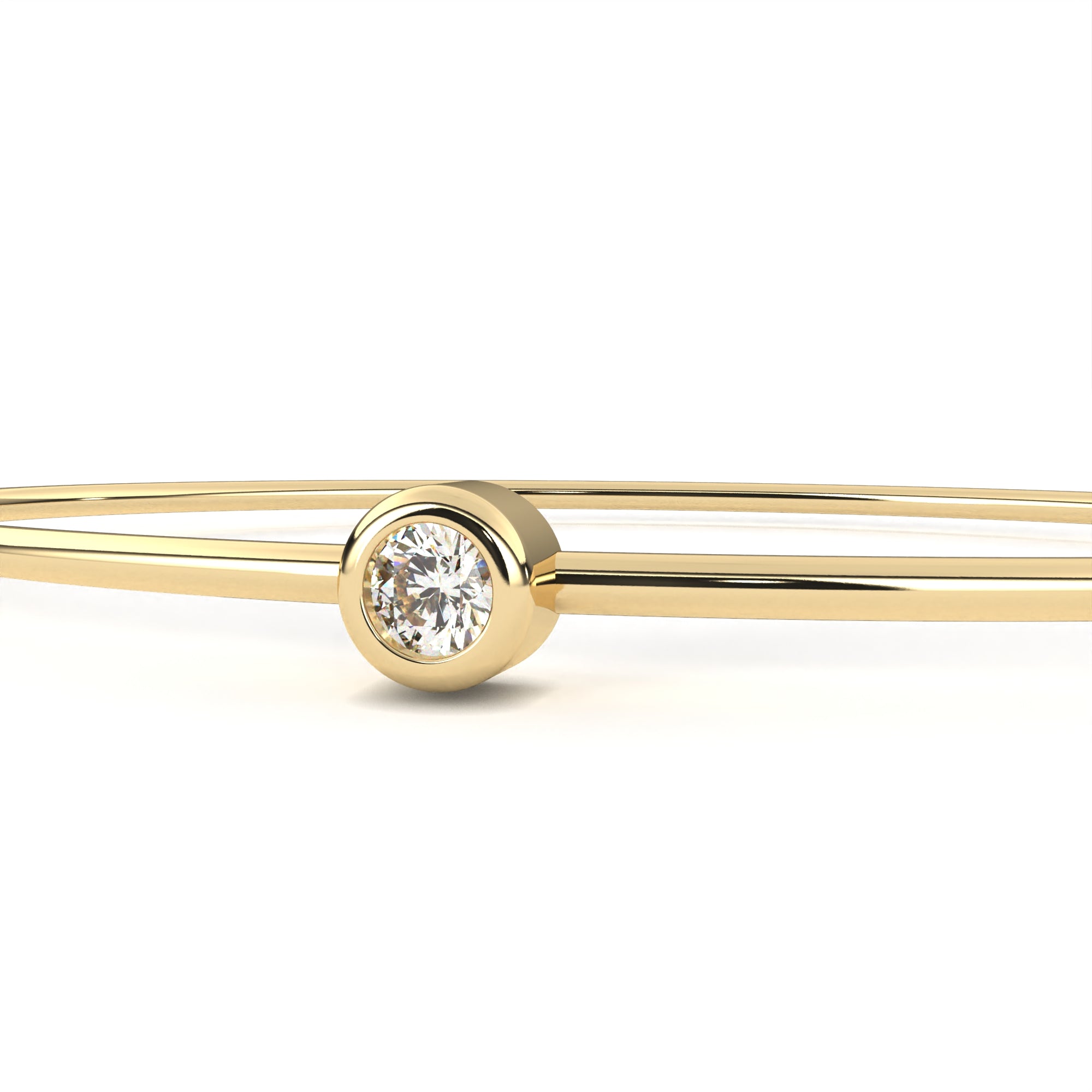 Bezel Bangle Bracelet | Round Bezel Bangle | Niahmi Jewellers