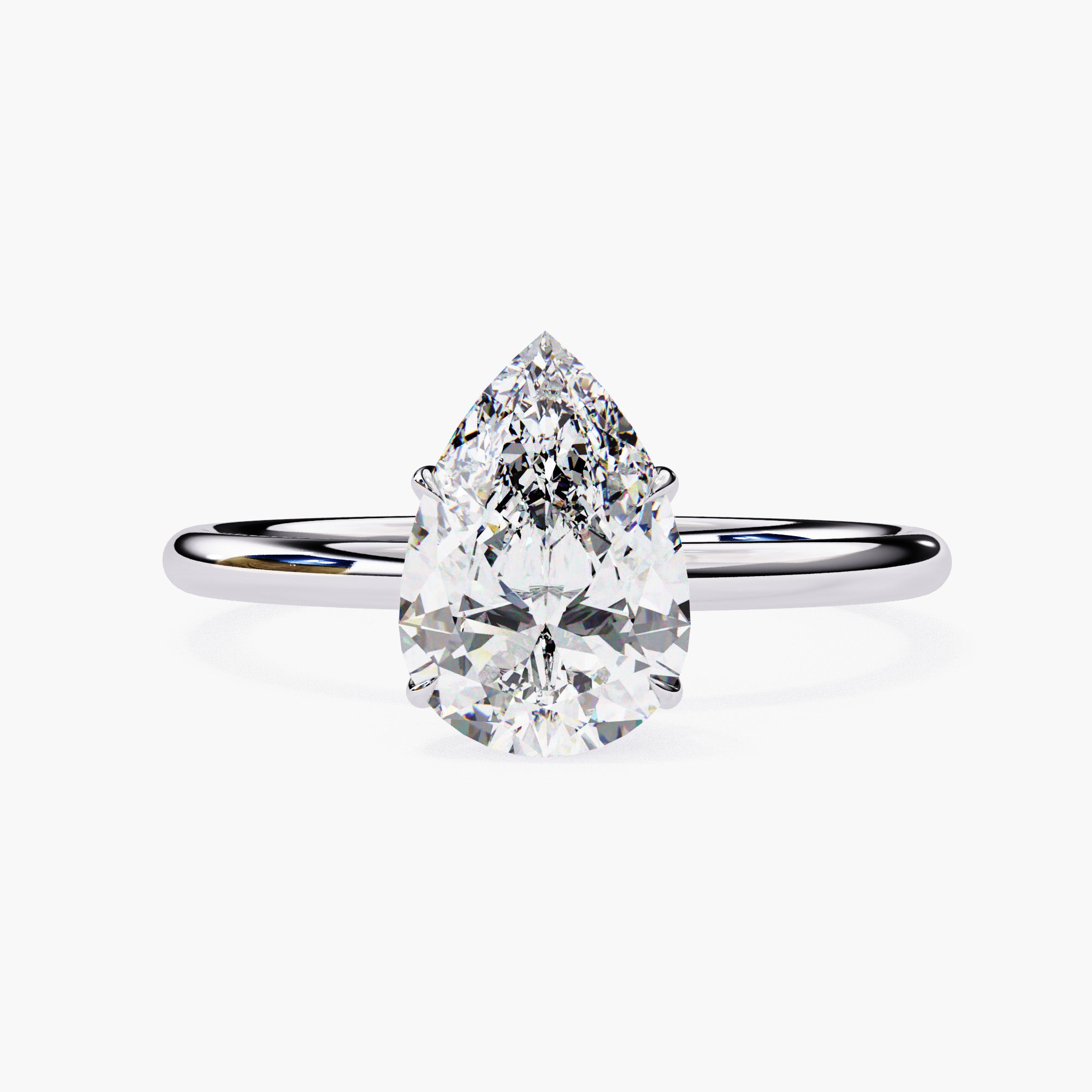 Pear-Shaped Diamond Rings | Pear Allure | Niahmi Jewellers
