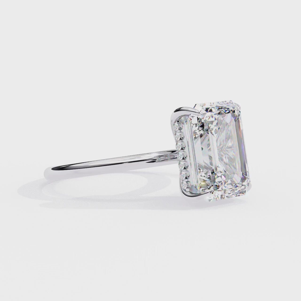 Emerald Cut Engagement Ring | Diamond Ring | Niahmi Jewellers