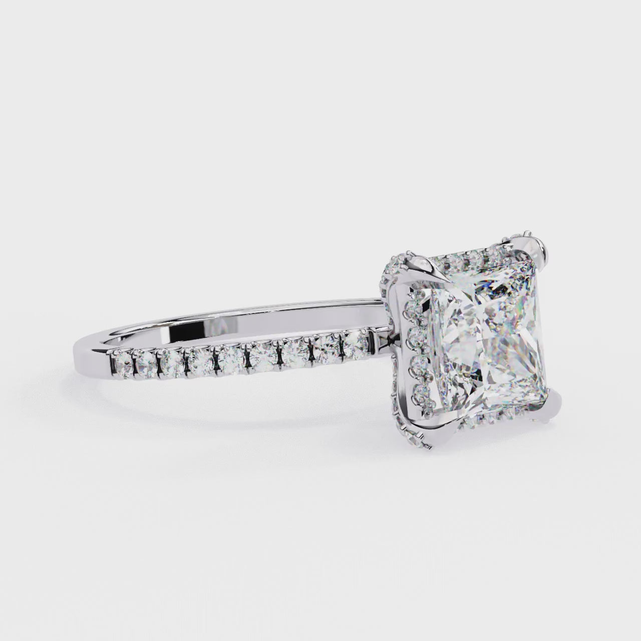 Princess Halo Pave