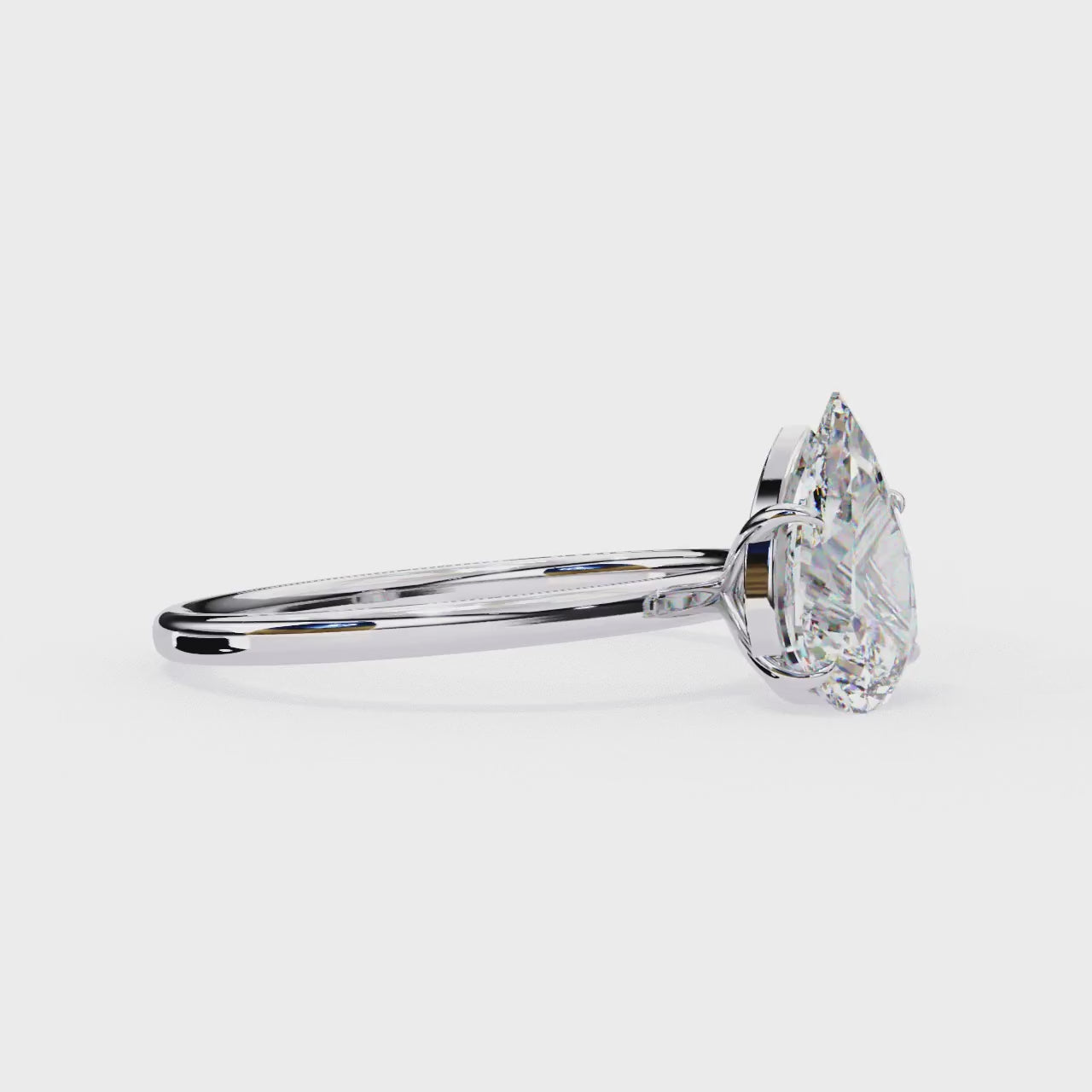 Pear-Shaped Diamond Rings | Pear Allure | Niahmi Jewellers