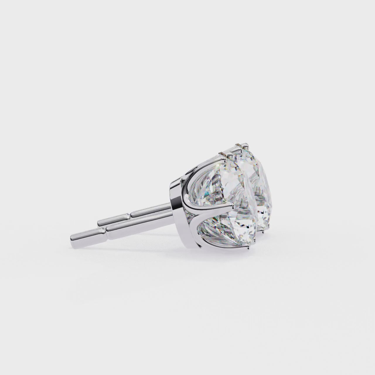 Round U Stud Earrings