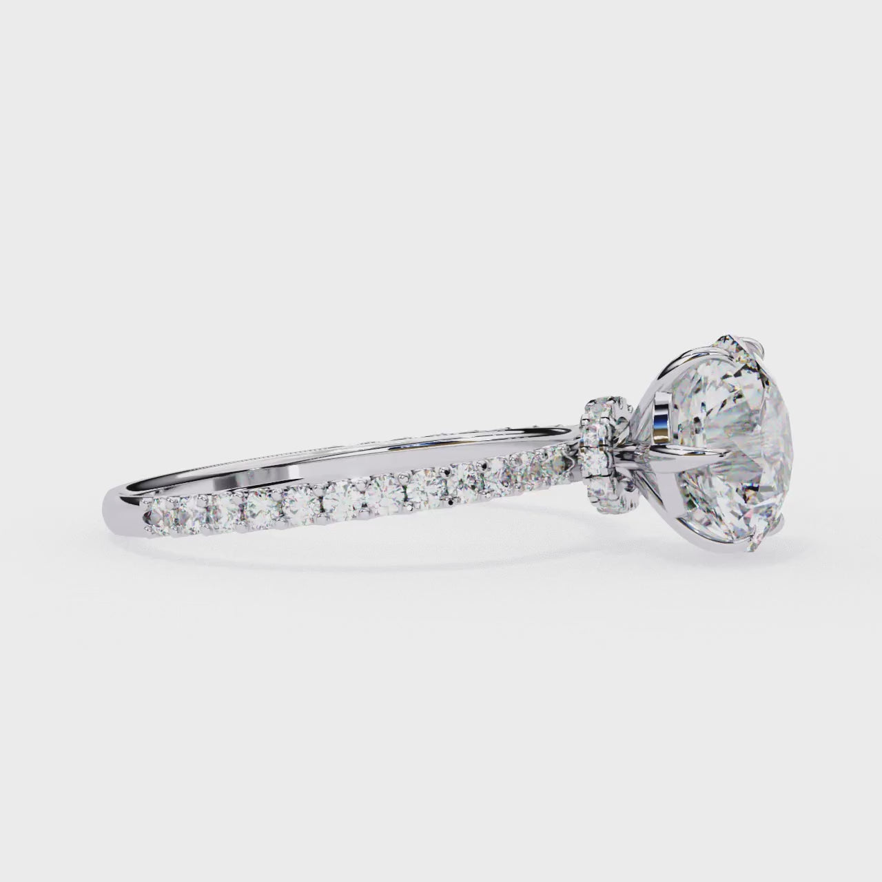 Round Cut Diamond Ring | Knot Engagement Ring | Niahmi Jewellers