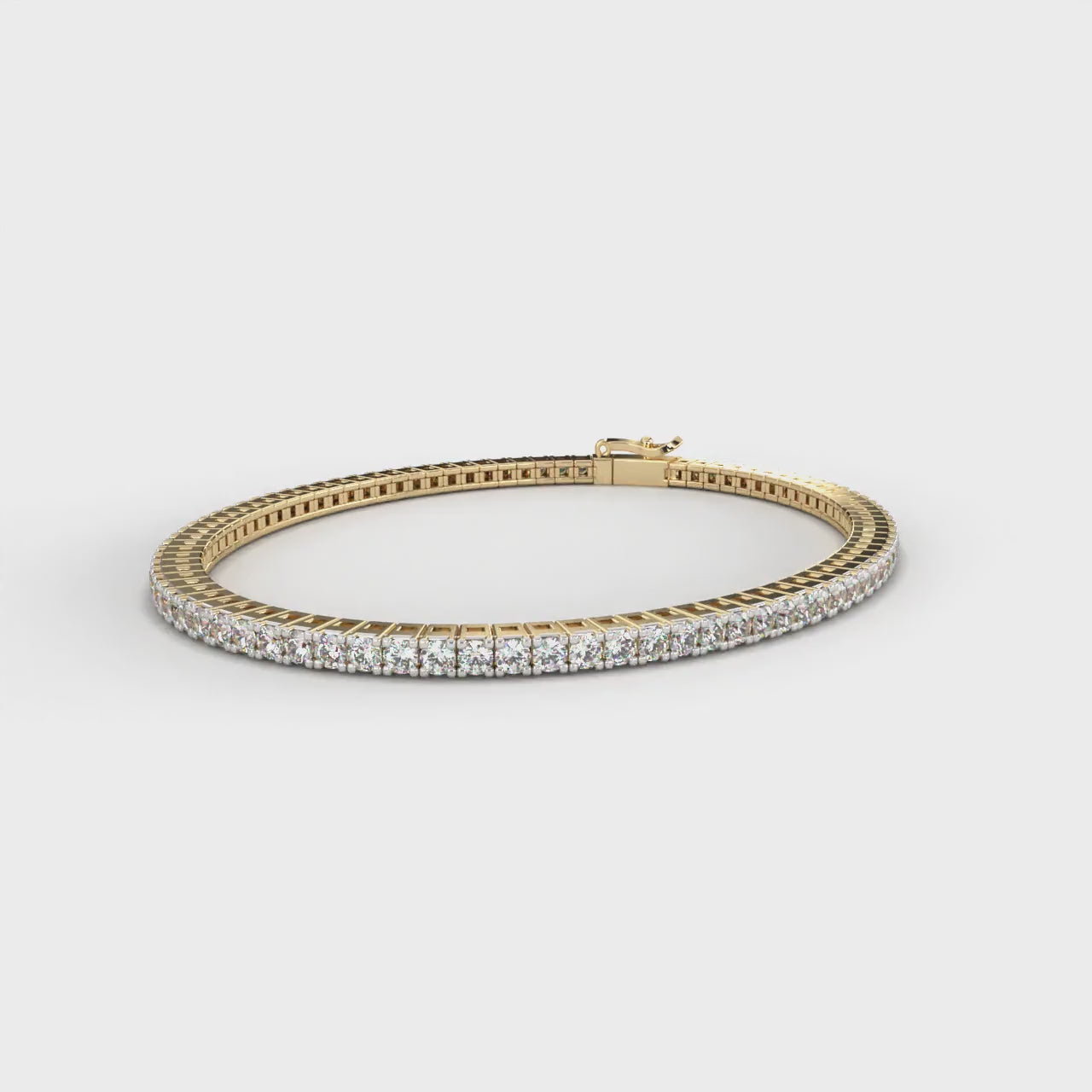 Diamond Tennis Bracelet | Minimalist Round Bracelet | Niahmi Jewellers